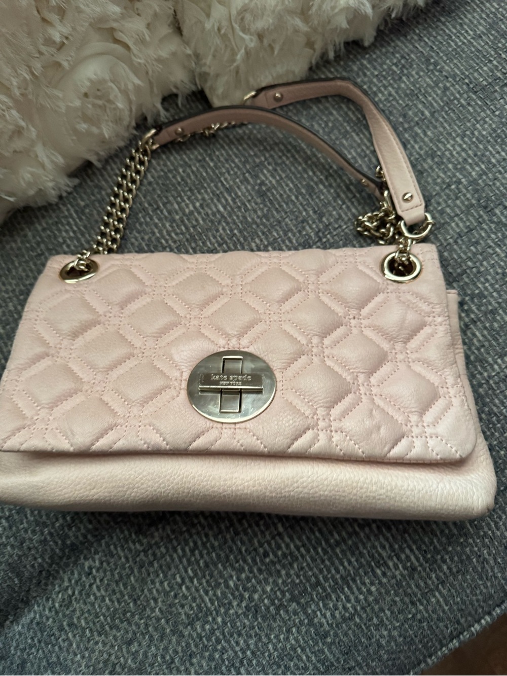 Kate Spade Pink Quilted Leather Crossbody Bag - Picture 4 of 11